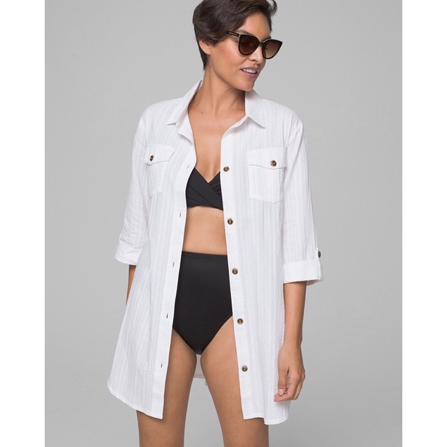 Áo khoác cover-up bikini DOTTI xuất dư xịn