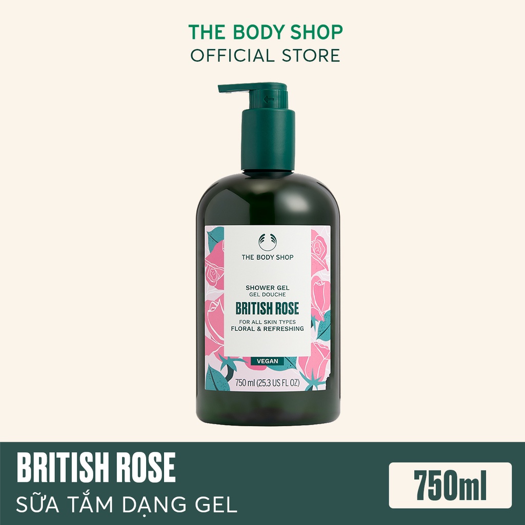 Sữa tắm dạng gel The Body Shop British Rose Shower Gel 750ML