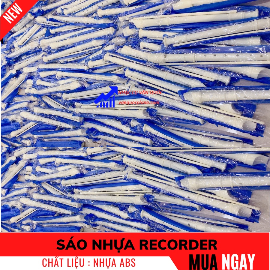 Sáo Nhựa Recorder, Sáo Dọc Dễ Thổi Dễ Chơi , 8 Lỗ