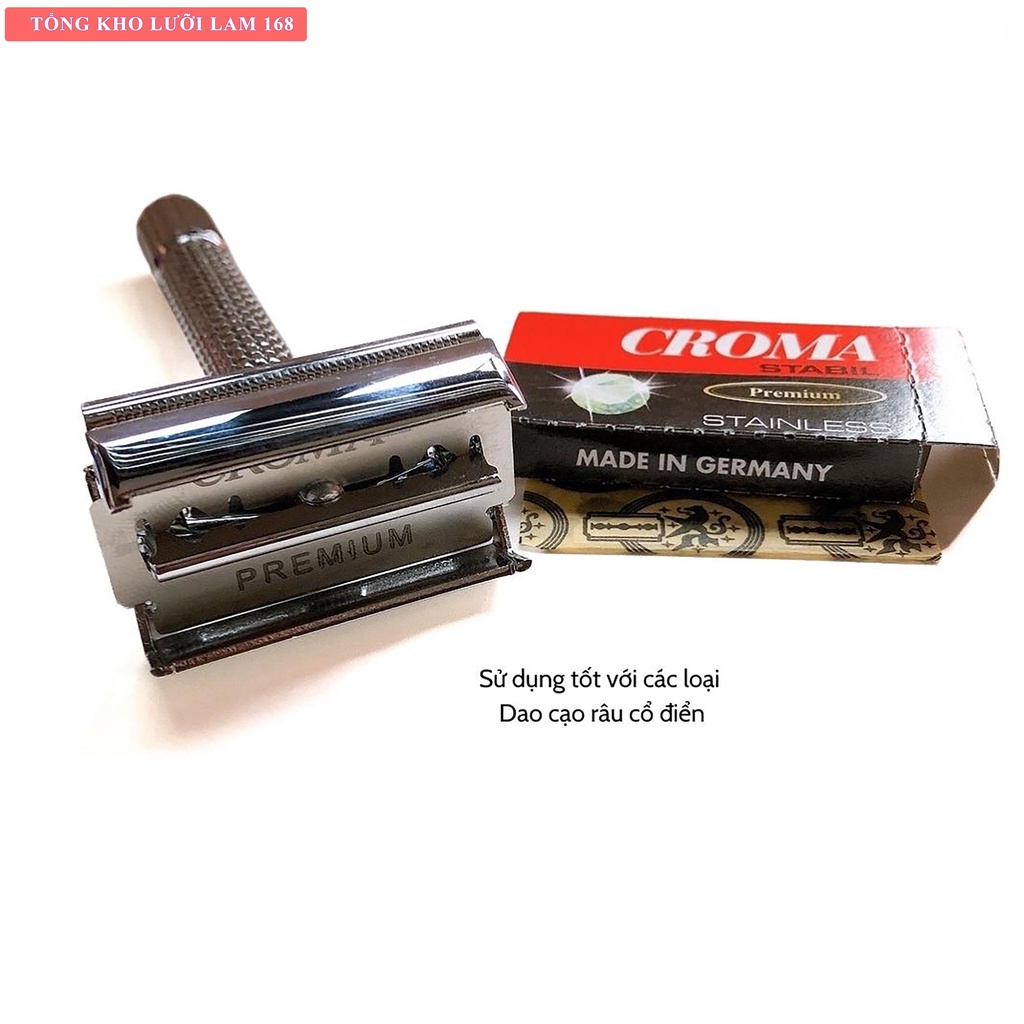 Hộp 10 Lưỡi Dao Lam Croma Chính Hãng