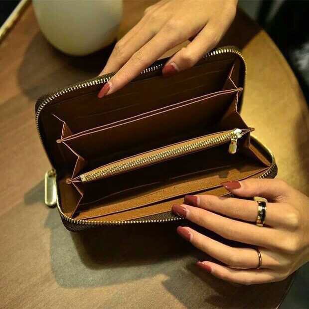 Ví Dài LV Nam Nữ Cầm Tay ,Bóp Dài LV Cầm Tay Hoa văn,kẻ caro Trơn Da Đẹp