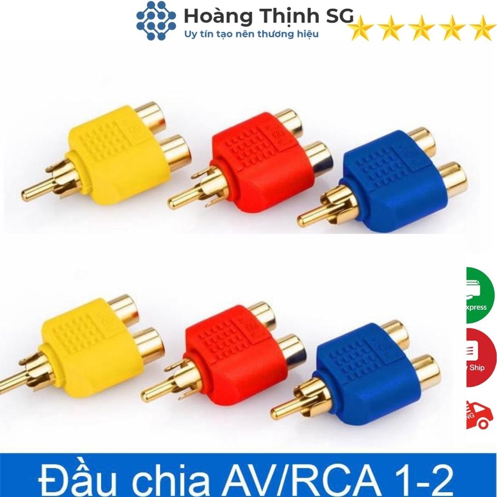 Jack chia AV từ 1 ra 2 Hoa Sen - Rắc Chia AV từ 1 ra 2 - loại tốt