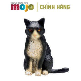 MÔ HÌNH ĐỘNG VẬT - MÈO ĐEN TRẮNG NGỒI
