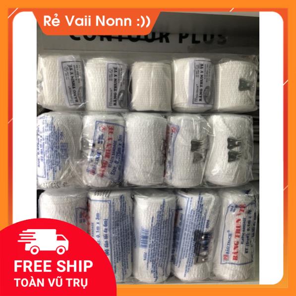 Cuộn Băng Gạc Co Giãn BẢO THẠCH,băng chun,Băng thun vải y tế co giãn  Bảo Thạch