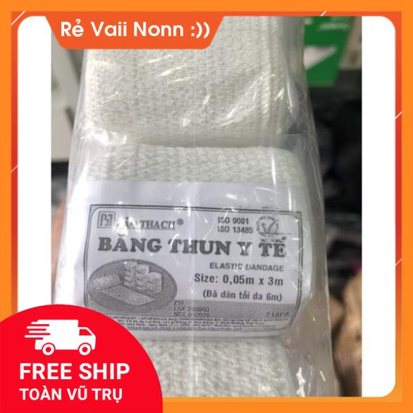 Cuộn Băng Gạc Co Giãn BẢO THẠCH,băng chun,Băng thun vải y tế co giãn  Bảo Thạch