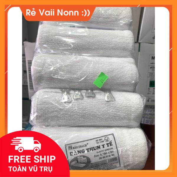 Cuộn Băng Gạc Co Giãn BẢO THẠCH,băng chun,Băng thun vải y tế co giãn  Bảo Thạch