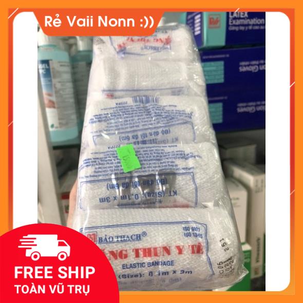 Cuộn Băng Gạc Co Giãn BẢO THẠCH,băng chun,Băng thun vải y tế co giãn  Bảo Thạch