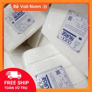 Bông gòn y tế cắt sẳn quick nurse dùng trong spa miếng 6x6 gói 500g - gòn viên Quick nurse gói 500g