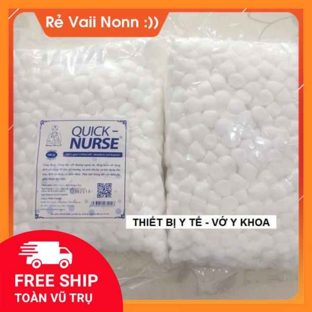 Bông gòn viên Quick Nurse gói 500gram
