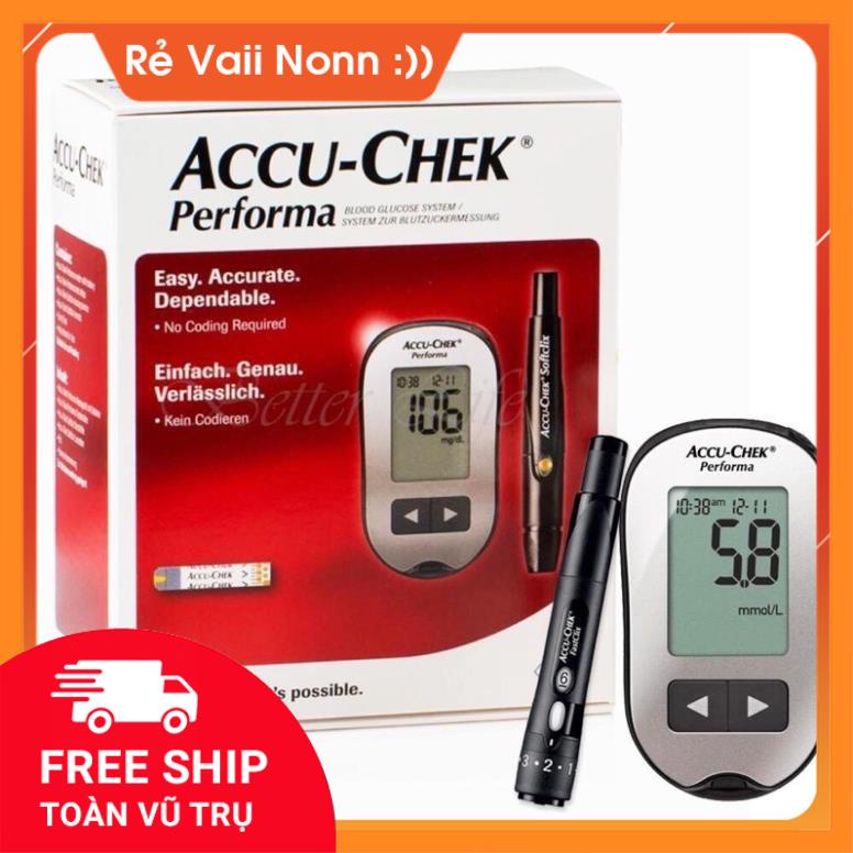 Hoả Tốc Máy đo đường huyết ACCU-CHEK performa