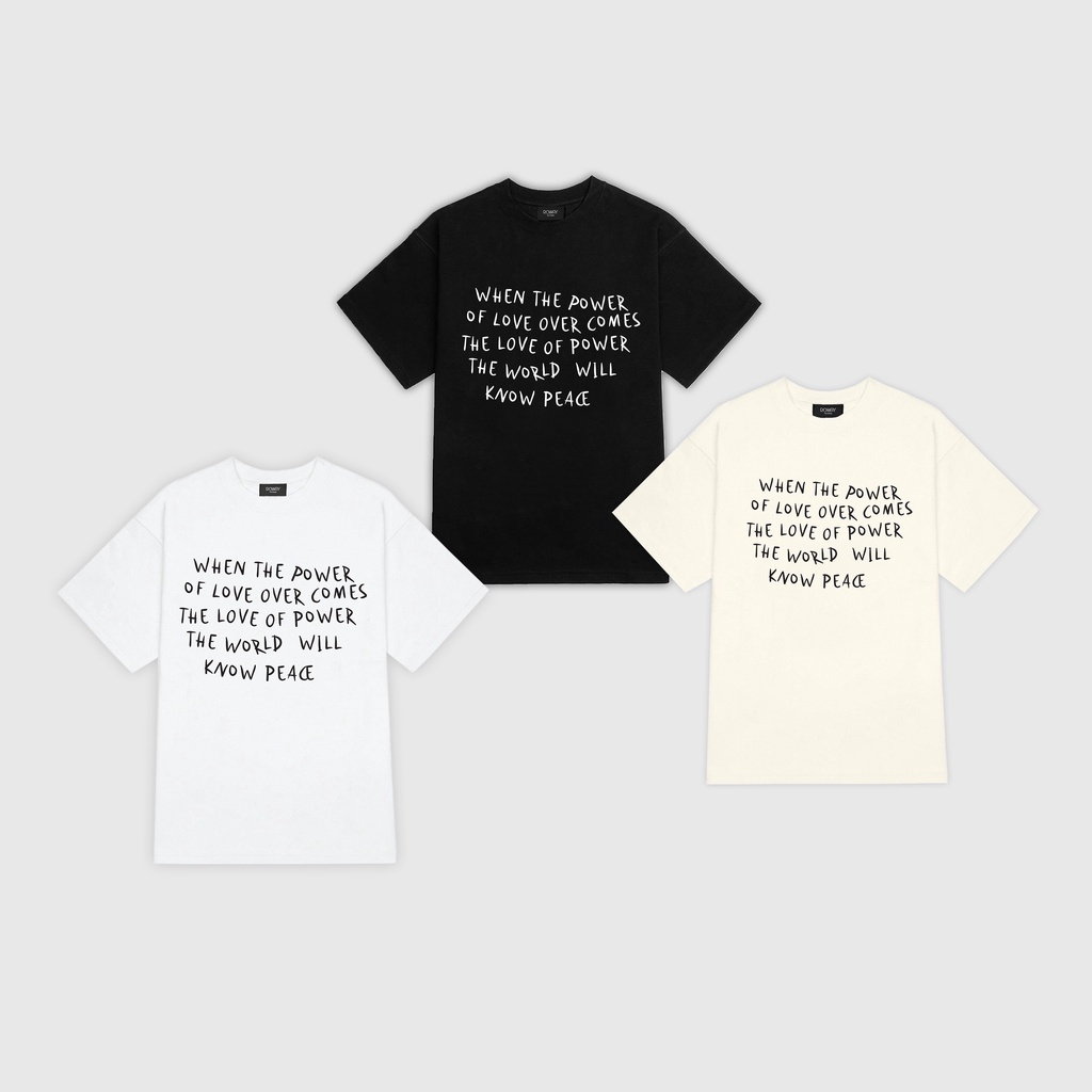 Áo thun ROWAY, form Oversize , Cotton thoáng mát, phông chữ