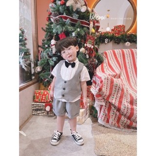 Set vest gile công tử bé trai