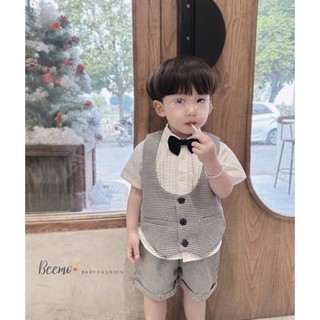 Set vest gile công tử bé trai