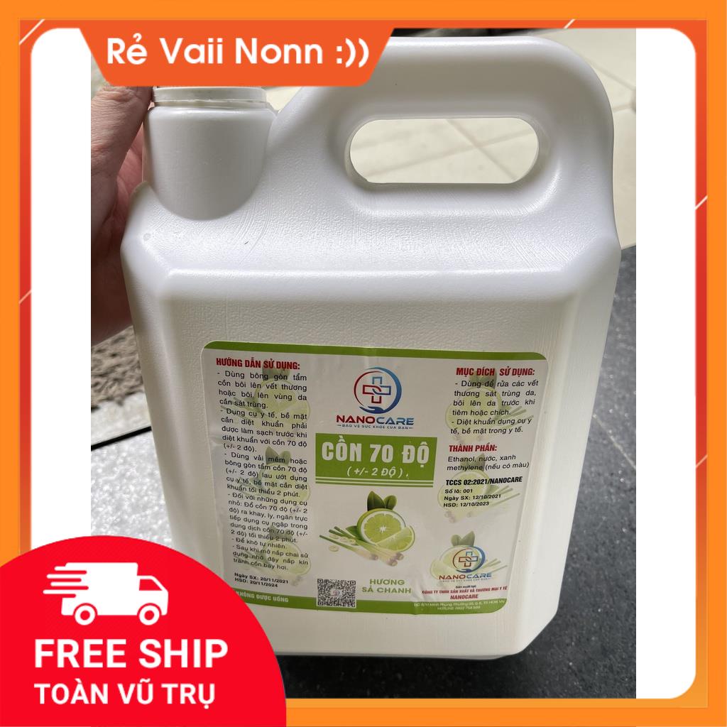 Cồn 5 lít mùi chanh xã