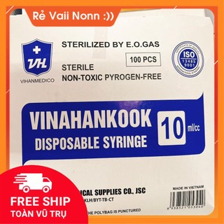 Bơm tiêm vinahankook 10cc hộp 100cây