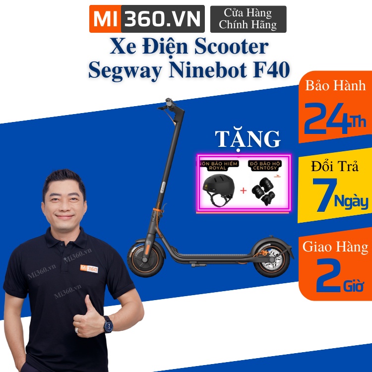 Xe Điện Scooter Segway Ninebot F40 - Bản Quốc Tế - Bảo Hành 24 Tháng