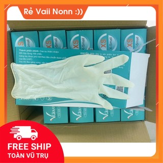 Găng tay có bột Vglove 100chiếc / hộp.