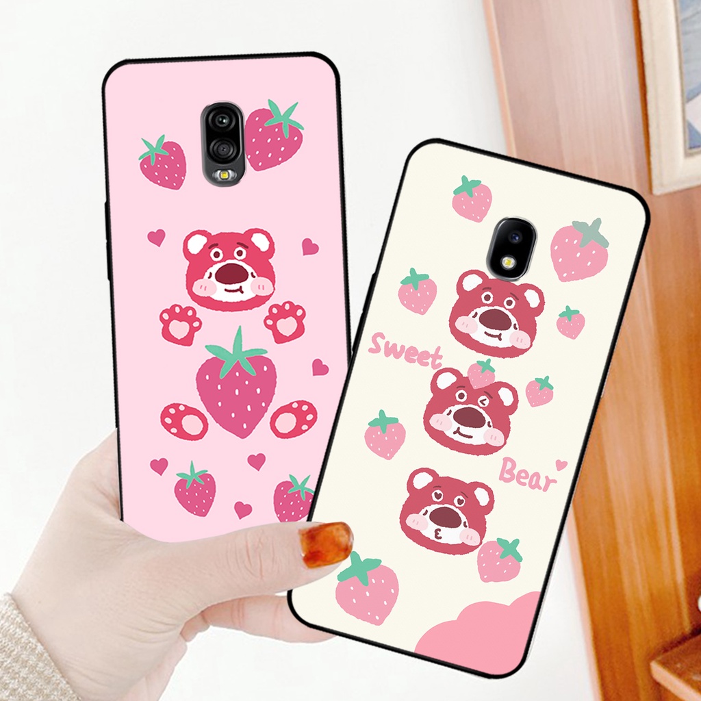 Ốp lưng Samsung J7 Pro / J7 Plus / J7+ in hình gấu dâu losto,gấu brown, thỏ cony cute dễ thương