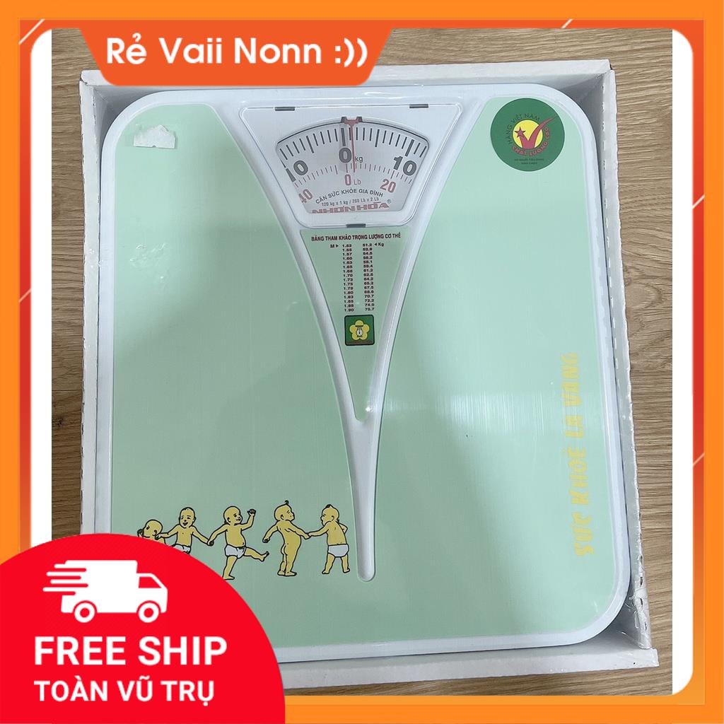 Cân Sức Khỏe Cơ Học Nhơn Hòa 120kg - màu ngẫu nhiên