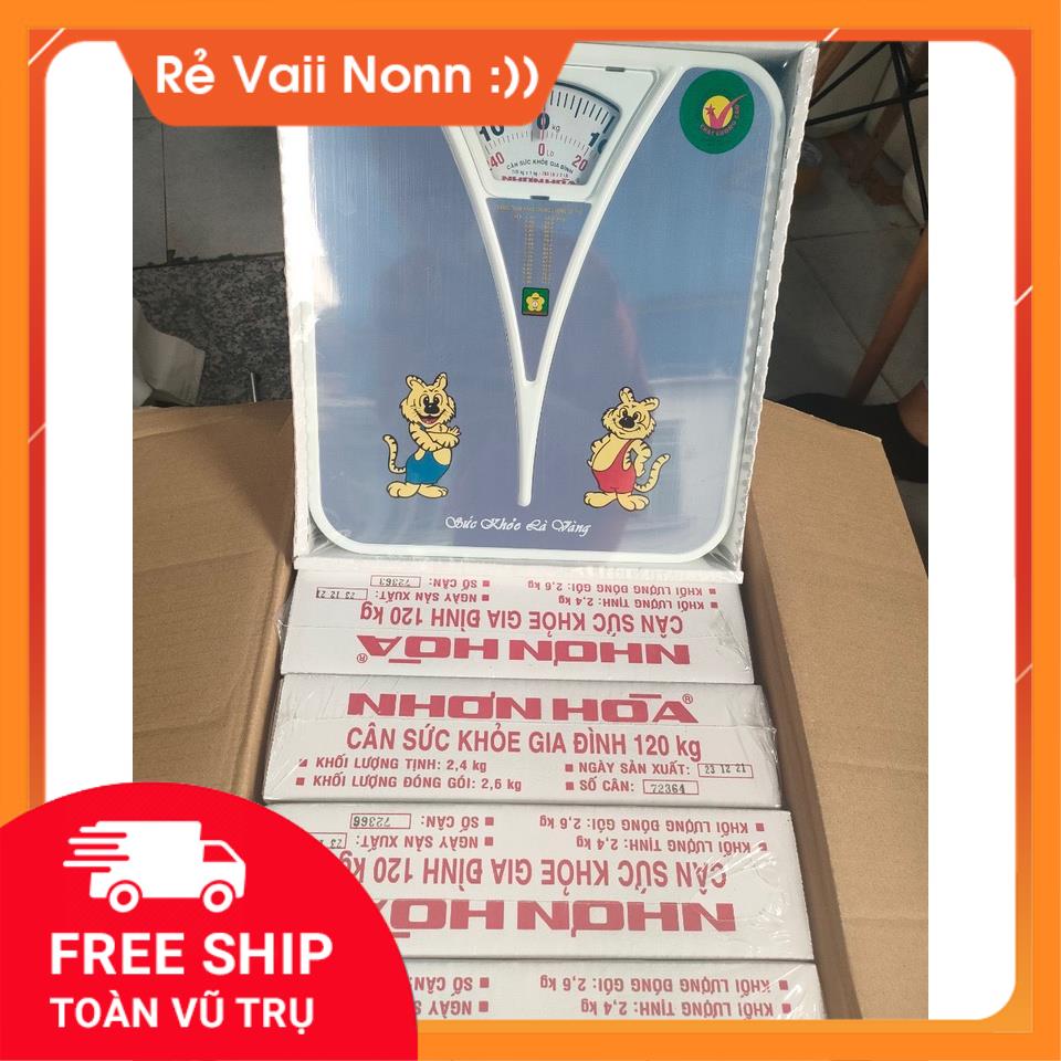 Cân Sức Khỏe Cơ Học Nhơn Hòa 120kg - màu ngẫu nhiên
