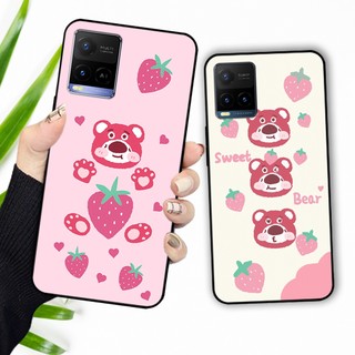 Ốp lưng Vivo Y21 / Y21s / Vivo Y33s in hình gấu dâu losto,gấu brown, thỏ cony cute dễ thương