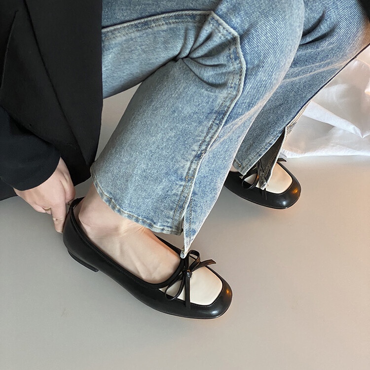 HÀNG CÓ SẴN ( Size 40➡️42) _ Giày Đế Bệt Phối nơ Xinh Big Size