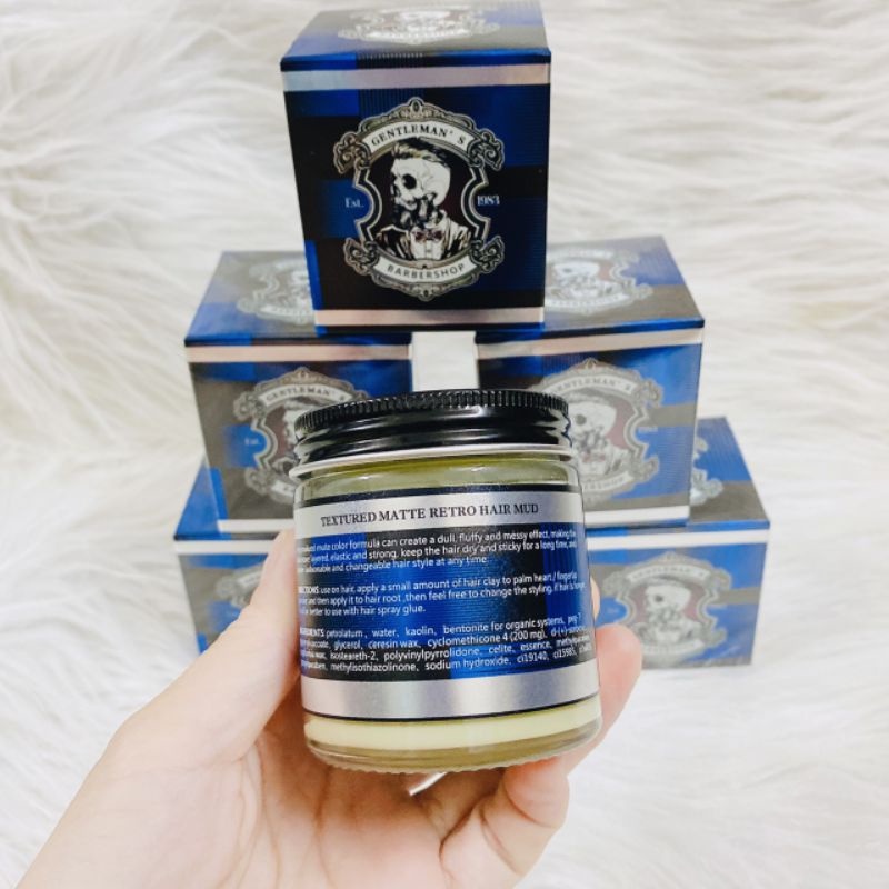 Sáp Vuốt Tóc GENTLEMAN Clay Wax Tạo Kiểu Tóc Nam Thơm, Giữ Nếp Tốt Minh Anh Hair Store