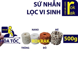 Sứ lọc sứ nhẫn ĐỎ MÈ các loại (500g) lọc vi sinh hồ cá và thủy sinh