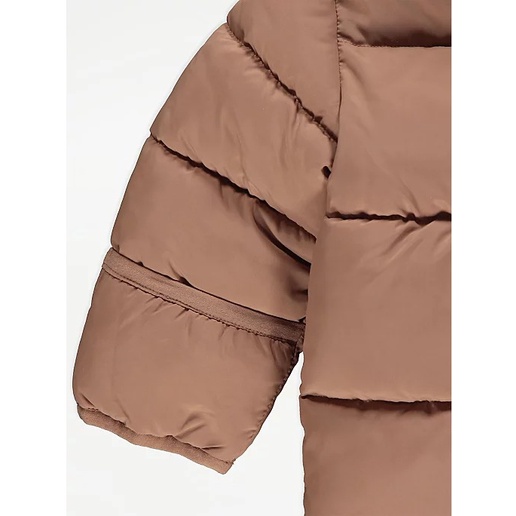 Áo khoác nâu tai gấu lót bông George_UK authentic