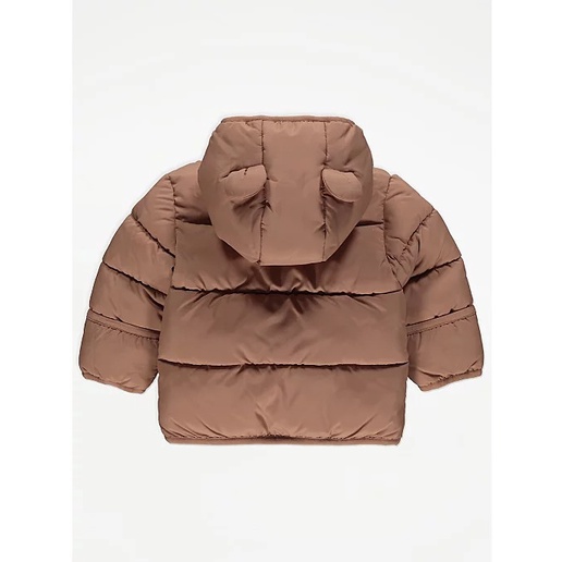 Áo khoác nâu tai gấu lót bông George_UK authentic