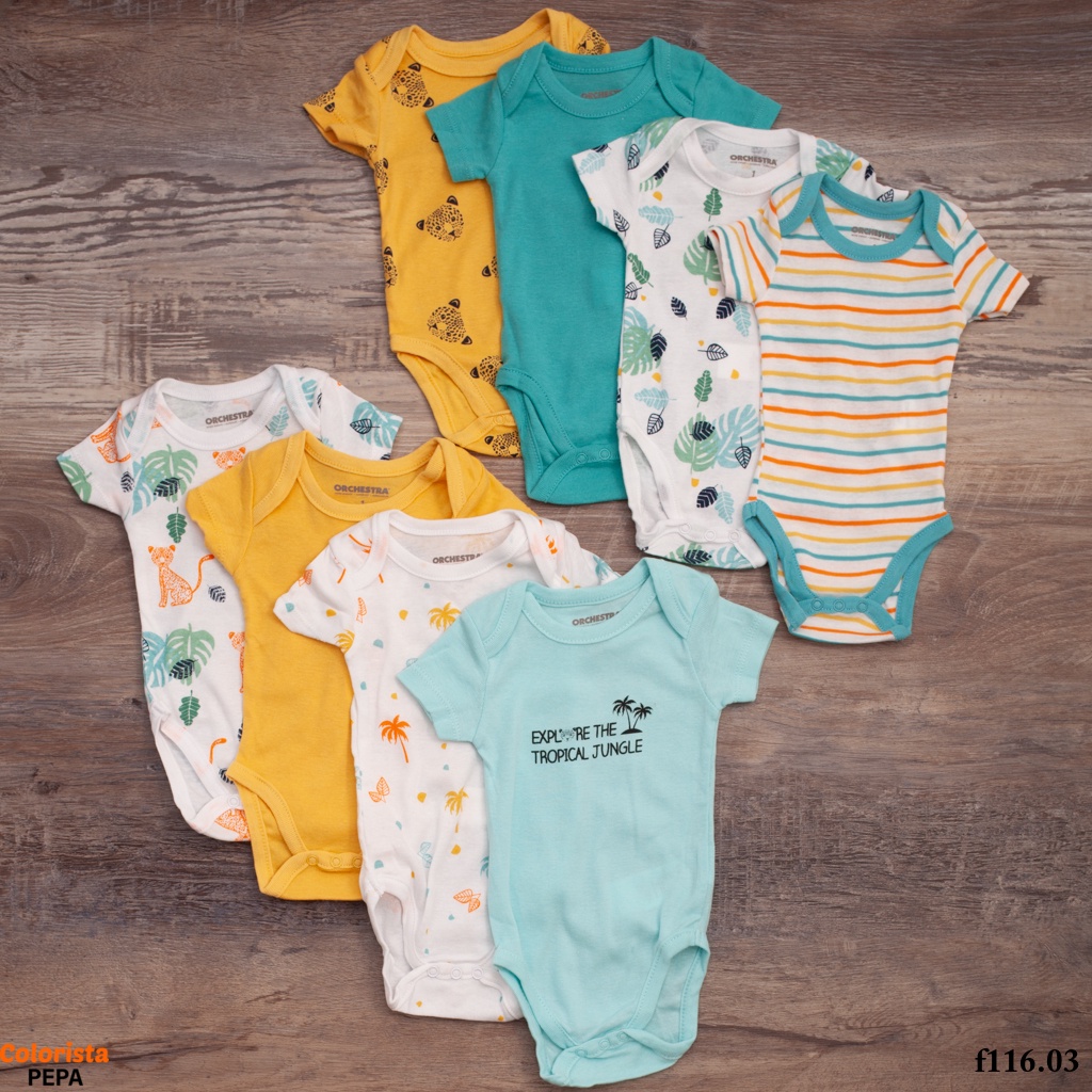 Body chip COLORISTA chất liệu cotton 100% thoáng mát họa tiết dễ thương cho bé yêu