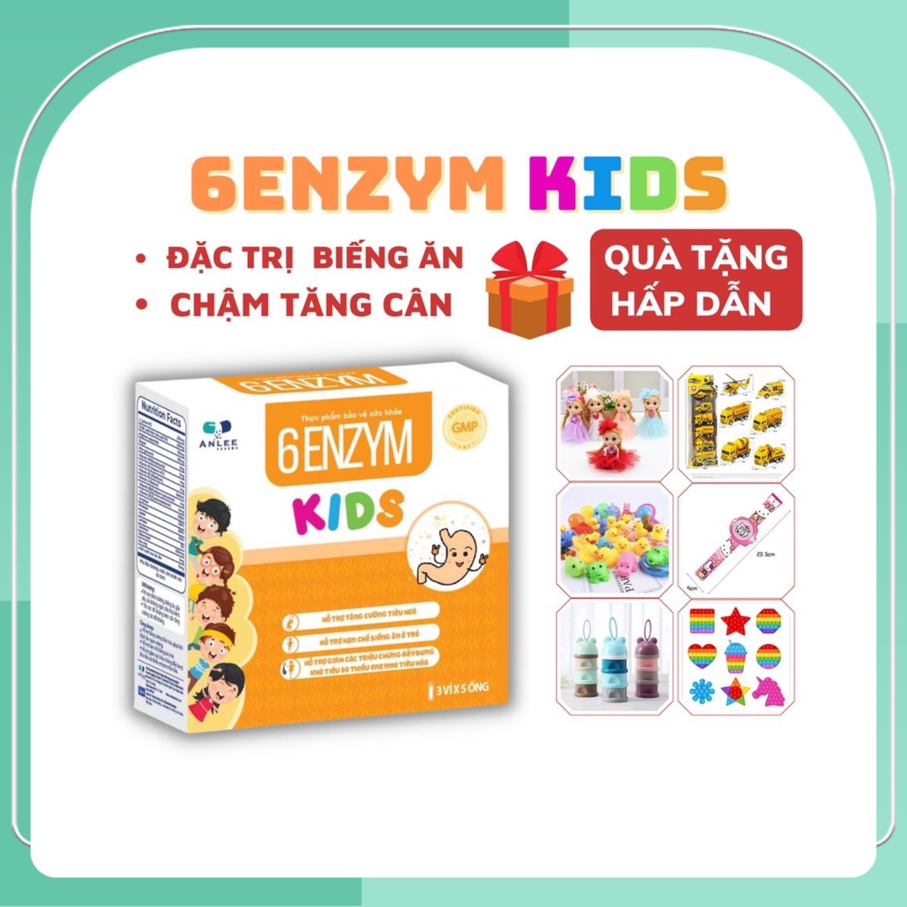 6 ENZYM KIDS - Giúp bé tăng cân, ăn ngon, ngủ tốt, tăng đề kháng hết táo bón