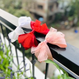 bờm tóc, nơ cài tóc công chúa cho bé gái màu hồng, trắng,đỏ tại Mom's Choice