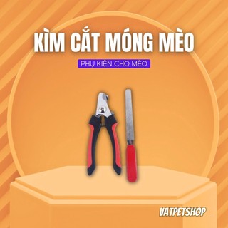 Kìm cắt móng chó mèo thẳng kèm dũa