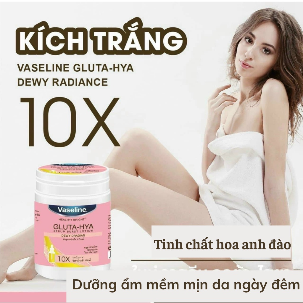 Kem Siêu Kích Trắng Chống Nắng Dưỡng Ẩm Mềm Mịn Da Ngày và Đêm Vaseline - KAMI