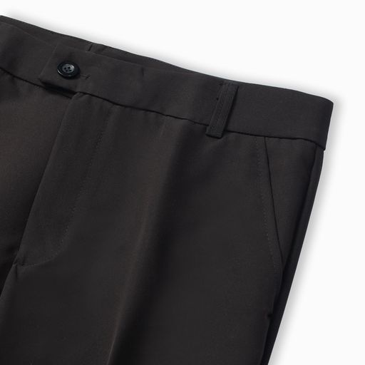 Quần âu nam hàn quốc dáng baggy suông be, vải dày dặn co giãn tốt thương hiệu Hataa