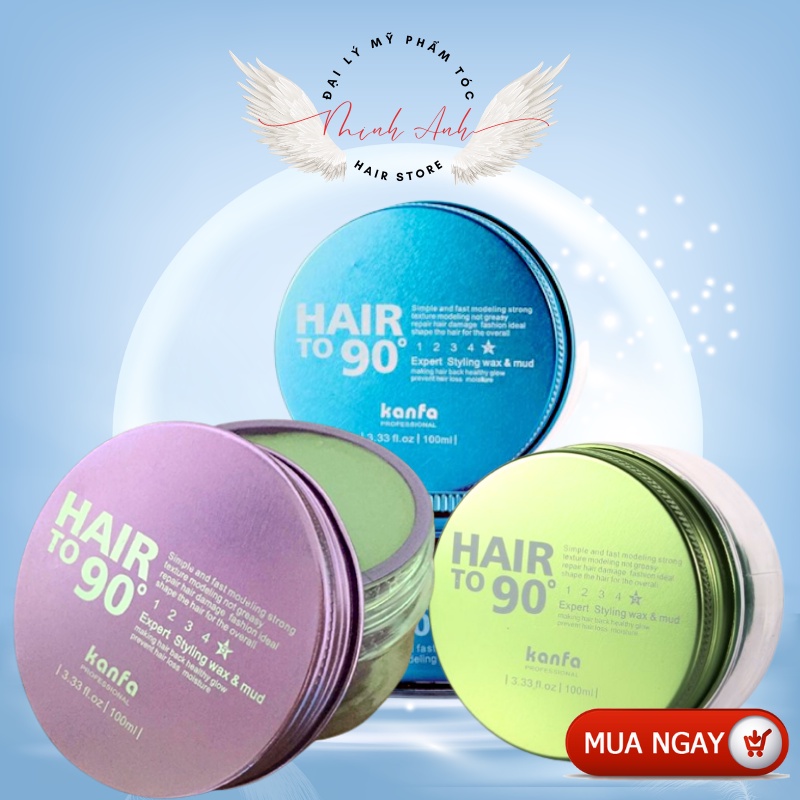 Sáp vuốt tóc Hair To 90 Kanfa tạo kiểu cho mọi loại tóc Minh Anh Hair Store