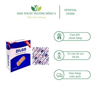 Băng dính cá nhân Zilgo , urgo, hộp 102 miếng, miếng nhỏ.