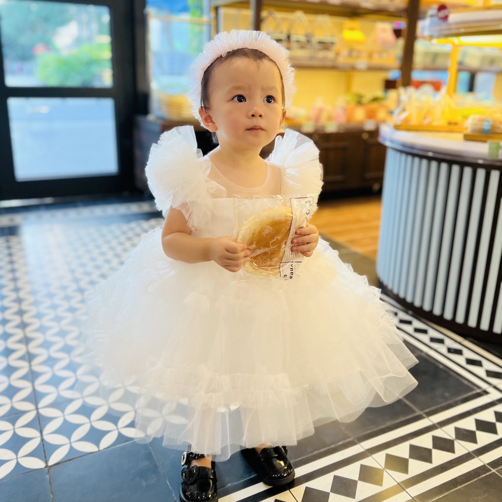 VÁY CÔNG CHÚA ĐẦM CÔNG CHÚA THIẾT KẾ NHÚN SIÊU BỒNG BỀNH CHO BÉ GÁI