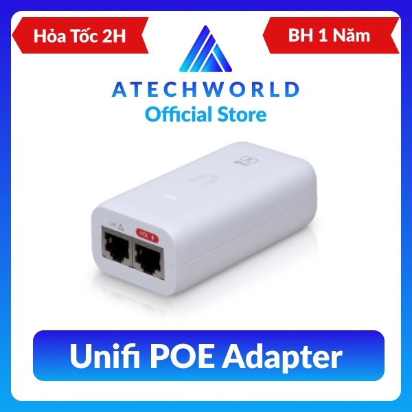 Bộ Nguồn Unifi POE Gigabit 48V Cấp Nguồn Cho Wifi Camera - Hàng Chính Hãng - BH 1 Năm