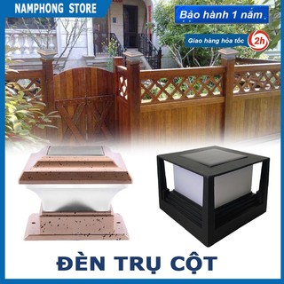 Đèn năng lượng mặt trời trụ cổng sân vườn