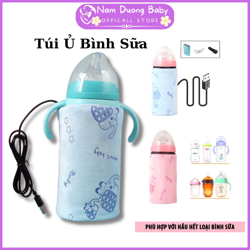 Túi ủ bình sữa thông minh(có sạc USB)