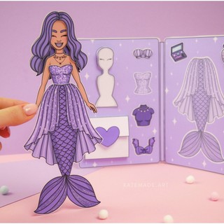 Ngôi nhà búp bê giấy chủ đề Mermaid Set