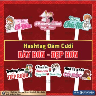 [Hashtag Cưới 01] [ Mua 5 Tặng 1, Mua 10 Tặng 2] Hashtag Cầm Tay Chụp Ảnh Đám Cưới, Đám Hỏi...Tuyển Tập Những Mẫu Hot.