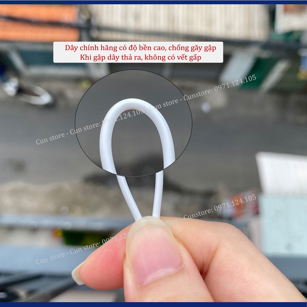 Tai nghe có dây Jack dẹt zin bóc máy, không cần bluetooth chính hãng | Bảo hành 12 tháng