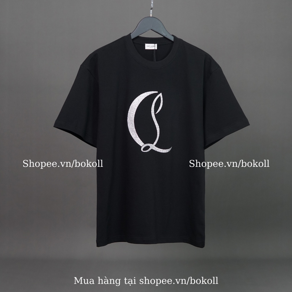 Áo louboutin nam nữ chữ đính kim tuyên form rộng vải cotton organic 100% Áo louboutin nam nữ hàng Bestquality QC