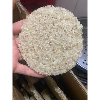 1kg cơm cháy chưa chiên tròn gạo nếp size 14cm