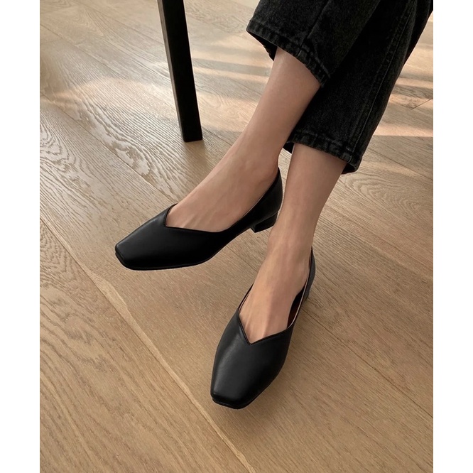 GIÀY NỮ DA SIÊU MỀM MŨI VUÔNG