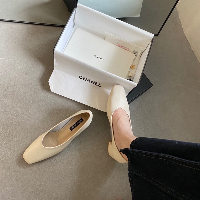 GIÀY NỮ DA SIÊU MỀM MŨI VUÔNG