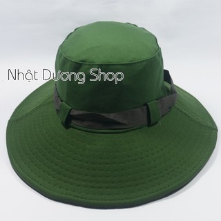 [ Nhiều mẫu ]Nón bo vải người lớn, nón lính bộ đội, mùa hè xanh có dây loại vành rộng